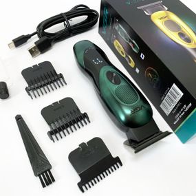 Професійний тример з набором насадок VGR, Акумуляторна машинка-тример для стрижки волосся DE-42