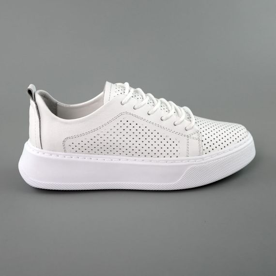 Кеди жіночі шкіряні 582938 Білі 36 37 38 39 40 41