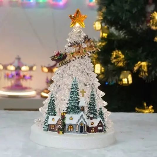 Новогодний фонарь-ночник LED / Рождественский светильник Новогодний ночник WDL-24080A YU227 | Зображення 2