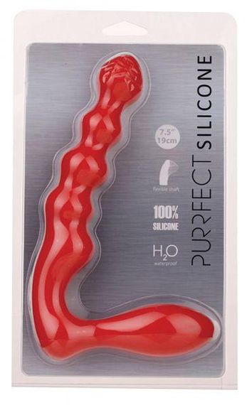 Анальный стимулятор PURRFECT SILICONE BUTT PLUG, RED Sex Aura | Зображення 1