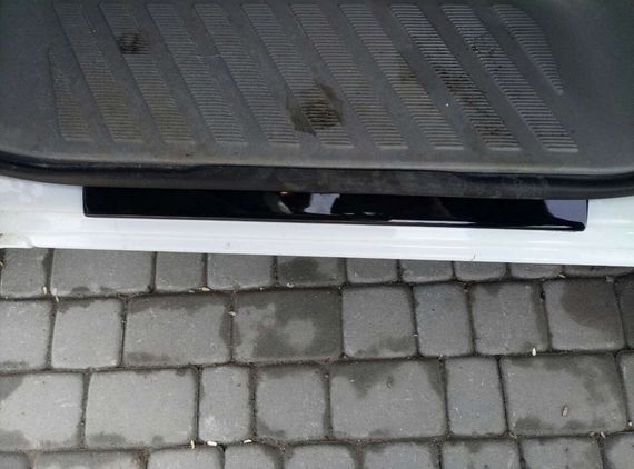 Накладки на пороги DDU (2 шт, ABS) Матовые для Volkswagen Crafter 2006-2017 гг | Зображення 1