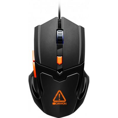 Мышка Canyon Vigil USB Black (CND-SGM02RGB) | Зображення 1