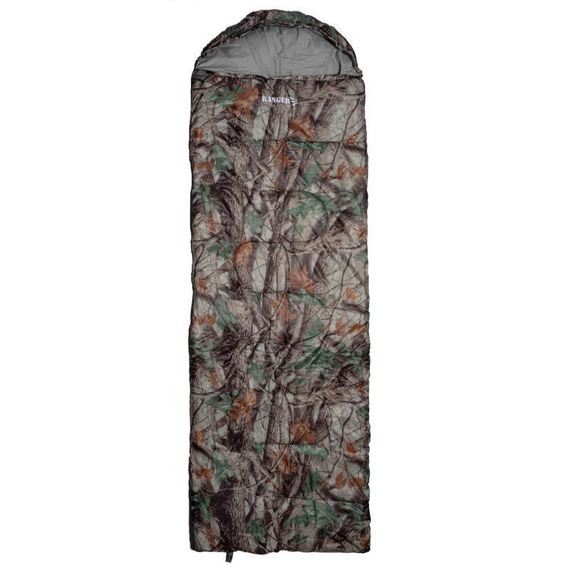 Спальний мішок до -5°C 220х75 см туристичний спальник з капюшоном Ranger Germes Camo RA6637 | Зображення 2