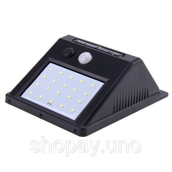 Cветильник 20 Solar LED Solar Motion Sensor Light с датчиком движения на солнечных батареях | Зображення 1