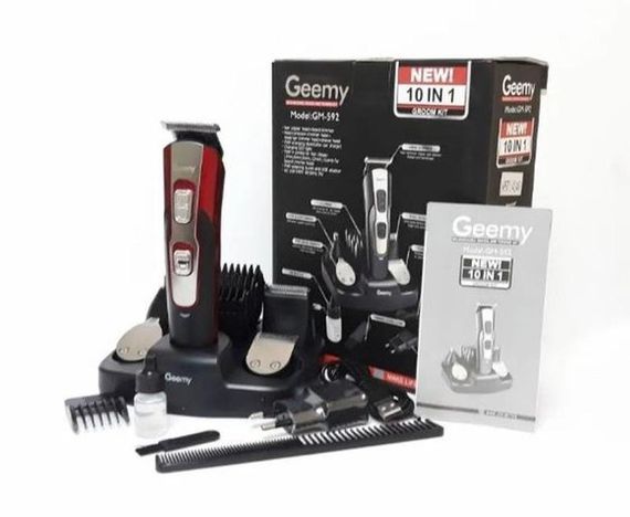 Машинка для стрижки волосся Gemei GM-592 10 в 1, Електробритва, триммер