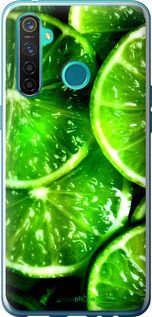 Чохол на Realme 5 Pro Зелені часточки лимона "852u-1861-2448"