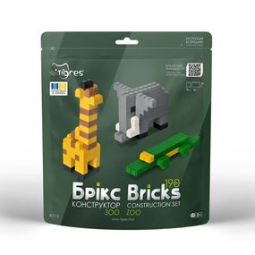 Конструктор Брікс Tigres 40012 190 деталей Різнокольоровий shop (2000999370380)