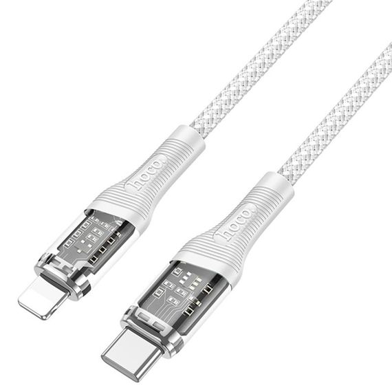 Дата кабель Hoco U111 Discovery Edition Type-C to Lightning 27W (1.2m) Grey | Зображення 3