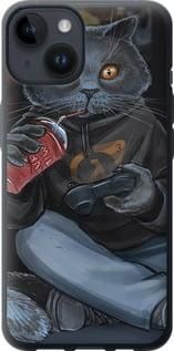 Чохол на iPhone 14 gamer cat із силікону FCh_033265