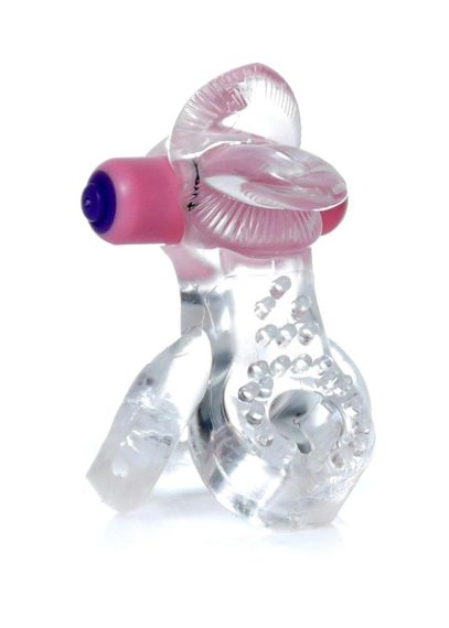 Ерекційне кільце - Tongue Vibro CockRing Clear Sex Aura | Зображення 1