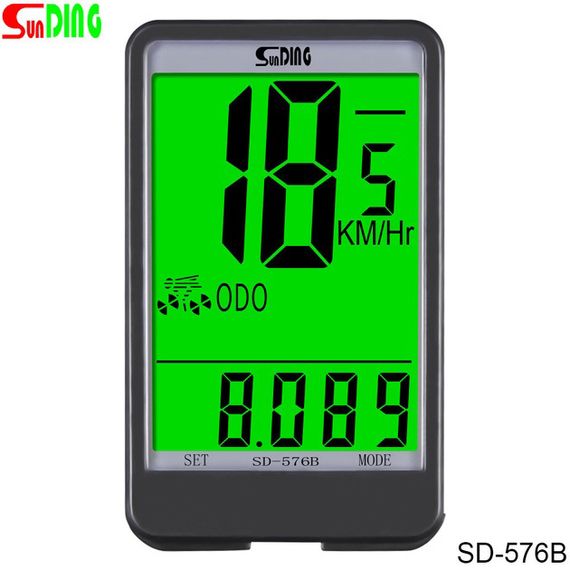 Велокомп'ютер SunDing SD-576B спідометр одометр велосипедний комп'ютер