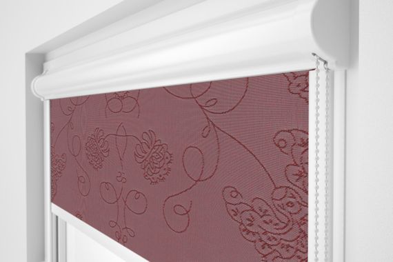 Рулонная штора Rolets Кинга 2-401-700 70x170 см закрытого типа Бордовая