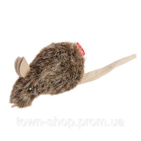 Игрушка для котов Мышка с кошачьей мятой GiGwi Catnip, искусственный мех, кошачья мята, 10 см