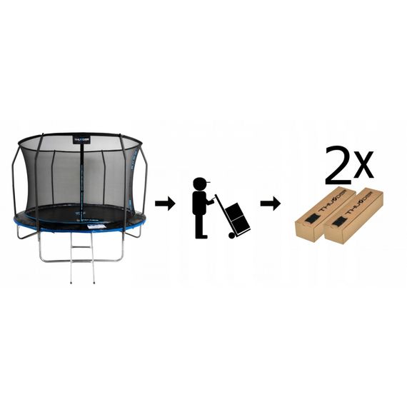 Батут із внутрішньою сіткою THUNDER Inside Elite 10FT 312 см Black/Blue | Зображення 4