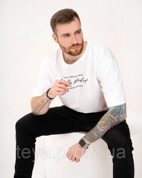 Футболка для чоловіків білий колір XXL FI_007845 | Зображення 3