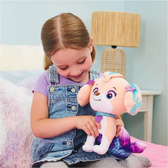 Плюшевая мягкая игрушка Spin Master Paw Patrol Coral Aqua Pups 23 см Щенок-русалка Коралл (6067257) | Зображення 4