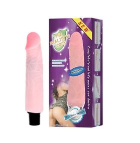 Вібратор реалістичний Baile The Realistic Cock, бежевий, 21.5 х 4 см Sex Aura