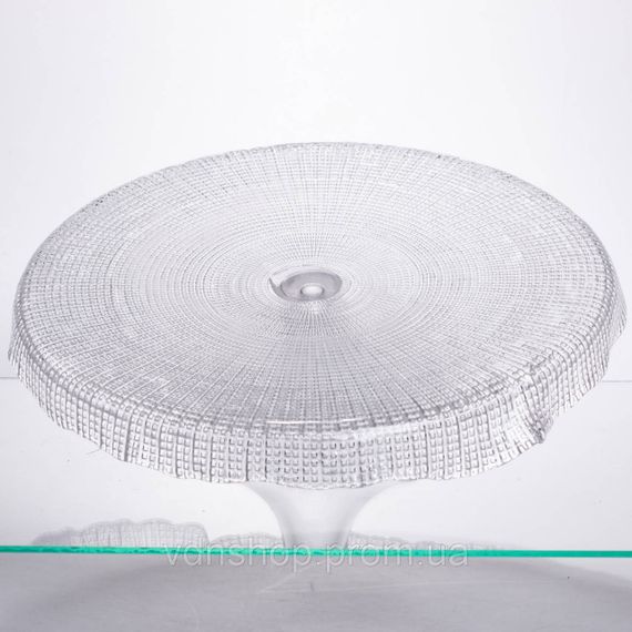 Тортівниця трансформер скляна на ножці, менажниця трансформер прозора скляна 64486-53 | Зображення 5