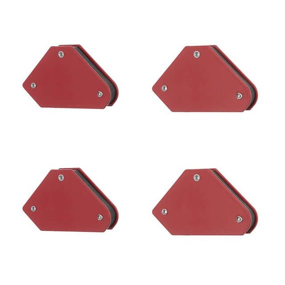 Набір тримачів магнітних для зварювання 4 шт, 45°, 90°,135°, 4 кг, 53х37х47х7 мм INTERTOOL MW-0008 | Зображення 1