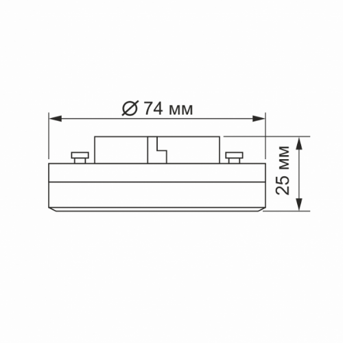 Лампа 12W GX53 4100К 220V LED Videx | Зображення 5