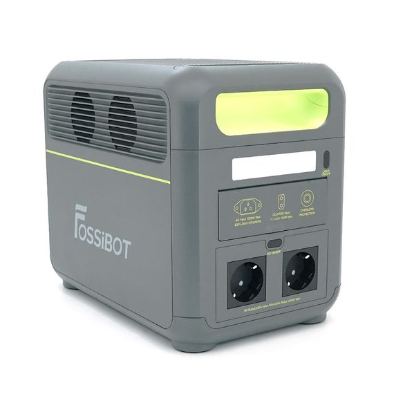 Портативна зарядна станція FOSSiBOT F1200, 1200W/1024Wh LiFePO₄, MPPT 200W max, CarPort-12V-10A, 2xAC230V, 2xUSB-A-18W, | Зображення 2