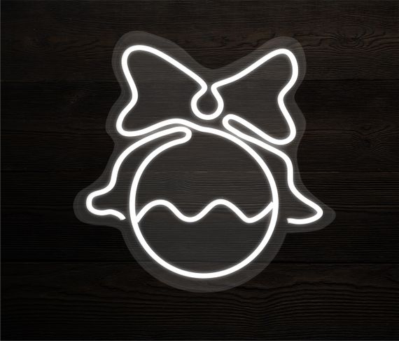 Неоновий світильник Ялинкова іграшка 330х320 acr-n000013