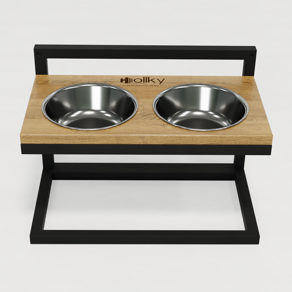 Миски на регулируемой подставке для средних собак Hollky Flex M (2 × 0.85 л) FM-422530-BLNT | Зображення 3