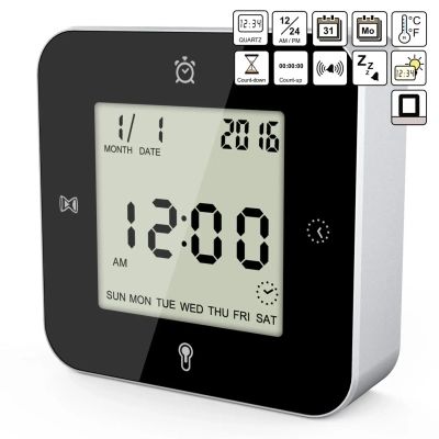 Настольные часы Technoline WT344 Black/Silver (DAS301304) | Зображення 3