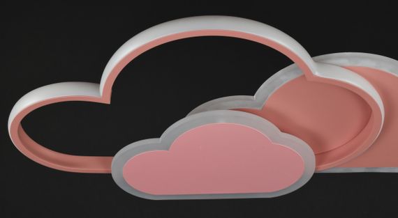 Люстра світлодіодна стельова LED світильник для квартири на стелю лед 27939 Рожевий 6х32х55 см. | Зображення 3