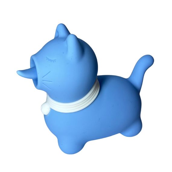 Стимулятор клитора с длинным вращающимся язычком UNIVIBE Котик, 10 режимов, синий Sex Aura | Зображення 2