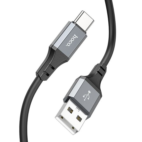 Дата кабель Hoco X92 Honest Silicone USB to Type-C (3m) Black | Зображення 2