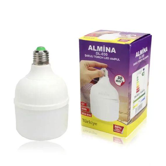 Лампочка для аварийного освещения, аккумуляторная Almina DL-030, 30 Вт, Е27, до 3 часов работы | Зображення 2