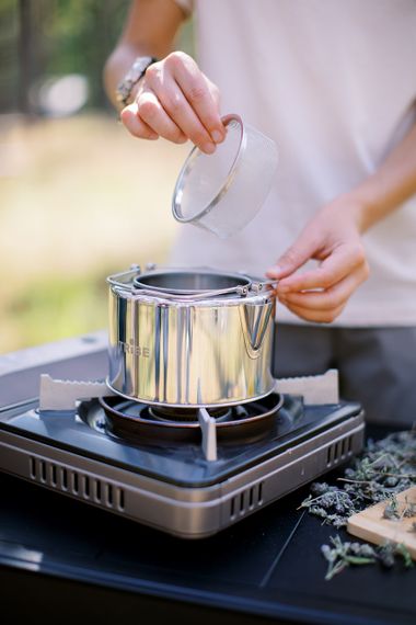 Чайник туристичний Tribe Kettle 1,2л сталевий з ситечком, Похідний чайник трайб для багаття, Чайник для кемпінгу і подорожей | Зображення 6
