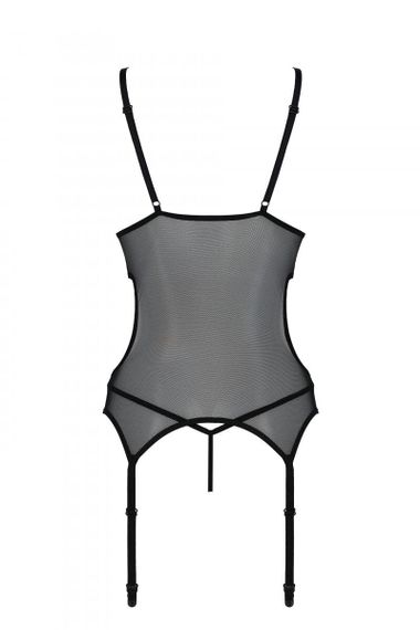 Корсет и стринги Passion Christa Corset Черный S/M | Зображення 4