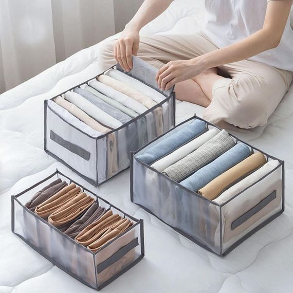 Набір органайзерів для нижньої білизни 4 шт / Комплект органайзерів для зберігання одягу | Зображення 2