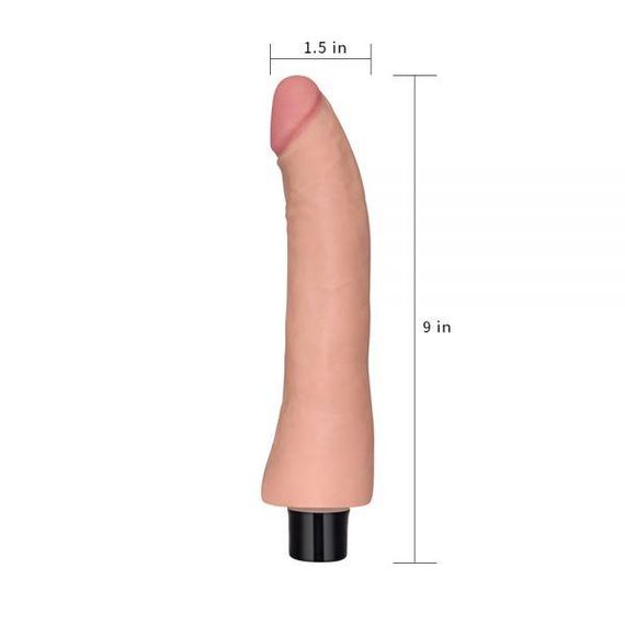Вібратор з оригінальною формою вигину 9" Real Softee Sex Aura | Зображення 5