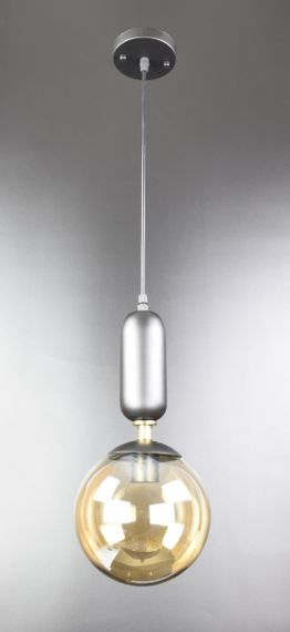 Люстра підвісна LOFT на 1 лампочку 25953 Чорний 40-90х18х18 см.