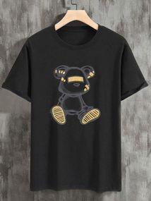 Футболка чоловіча з принтом повсякденна L Чорний