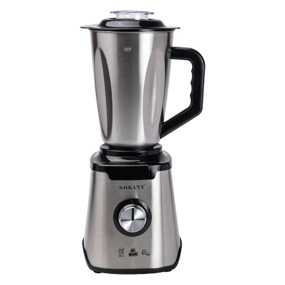Блендер з чашею 1.5 літра для коктейлів та смузі портативний 2 режими швидкості з кавомолкою 1000 Вт Sokany SK-187 | Зображення 1