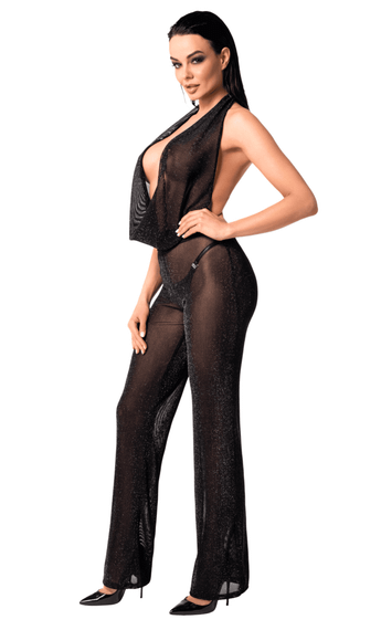 Комбинезон Noir Handmade F350 Shiny tulle overall Черный 2XL | Зображення 2