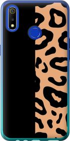 Чехол на Realme 3 Пятна леопарда "4269u-1869-17620"