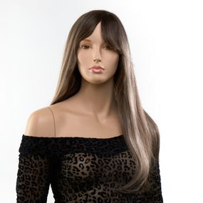 Перука довга з чубчиком Fetish Hair, русявий з ефектом мелірування, 60 см