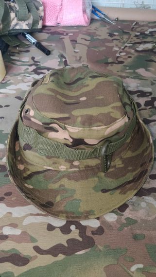 Панама мужская тактическая маскировочная камуфляжная  мужская мультикам + сетка от коморов | Зображення 6