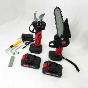 Акумуляторна батарея ні пили KRAFFTEC 2в1 36V 4АР, пила для різання деревини, Міні WL-160 ланцюгова пила