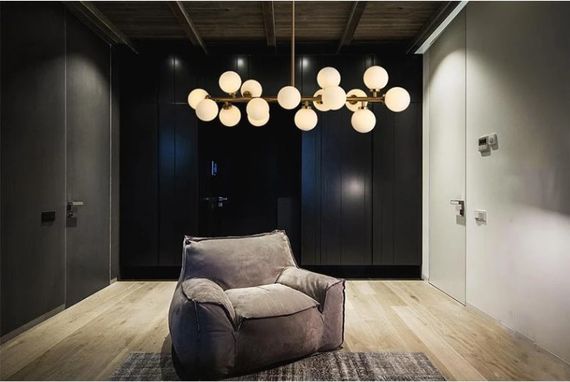 Люстра молекула подвесная LED 36W WW BK (BL-835S/4) | Зображення 5