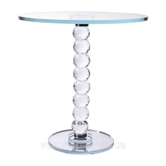 Тортовница стеклянная на ножке 30×32 см см подставка для торта, капкейков прозрачная HP-4-81L | Зображення 1