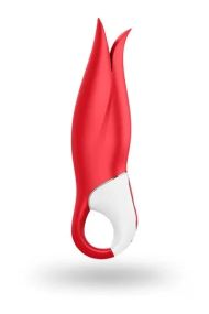 Вібратор у формі Квітки з м'якими пелюстками Satisfyer Vibes Power Flower, червоний sexstyle
