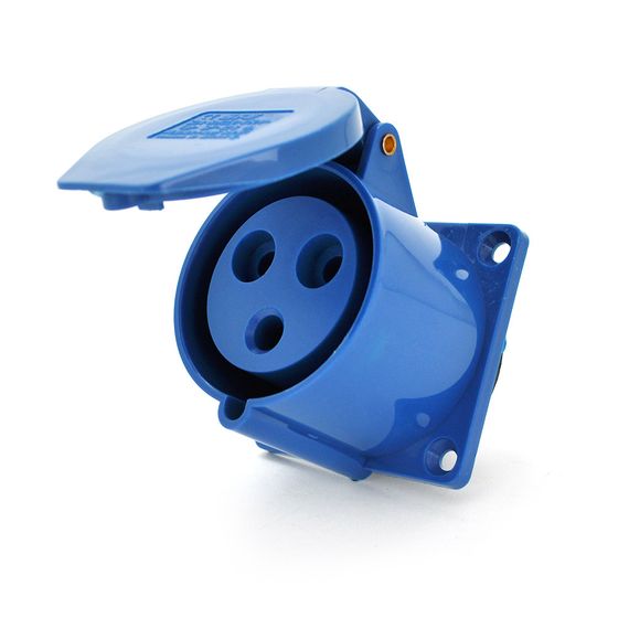 Розетка накладна пряма SF-323, 3 полюси, 2Р+E, 32А, 380V, IP44