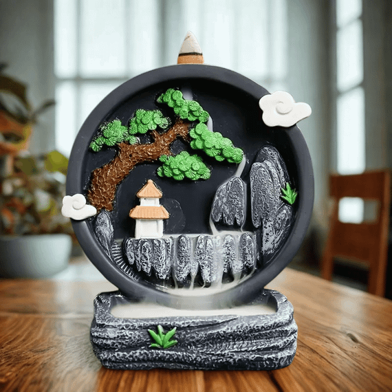 Підставка для аромаконусів зворотного потоку Гірський пейзаж з храмом 9816510005554