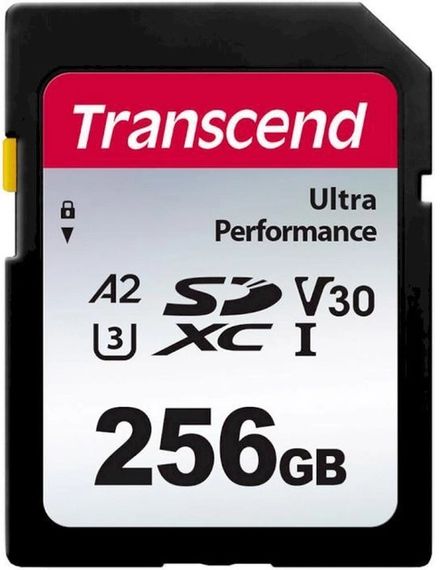 Карта пам'яті Transcend SD 256GB C10 UHS-I U3 A2 R160/W90MB/s 4K (TS256GSDC340S)